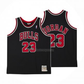 Camiseta Nino Chicago Bulls Michael Jordan NO 23 Mitchell & Ness 1997-98 Negro