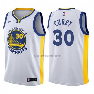 Camiseta Nino Golden State Warriors Stephen Curry NO 30 Blanco