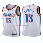 Camiseta Nino Oklahoma City Thunder Paul George NO 13 Association 2017-18 Blanco