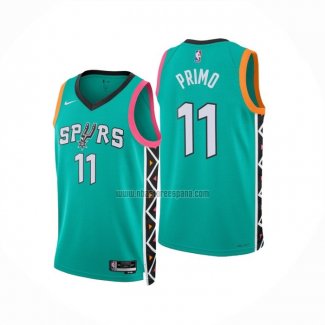 Camiseta San Antonio Spurs Joshua Primo NO 11 Ciudad 2022-23 Verde