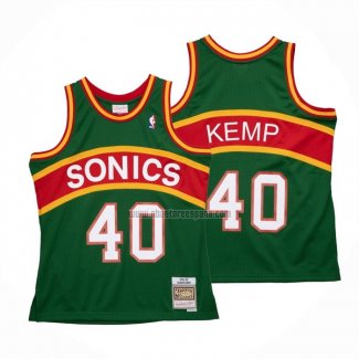 Camiseta Seattle SuperSonics Shawn Kemp NO 40 Mitchell & Ness 1994-95 Verde