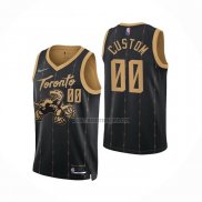 Camiseta Toronto Raptors Personalizada Ciudad 2021-22 Negro