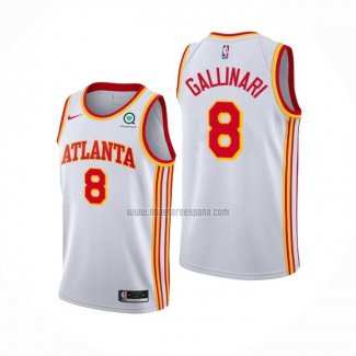 Camiseta Atlanta Hawks Danilo Gallinari NO 8 Association 2020-21 Blanco