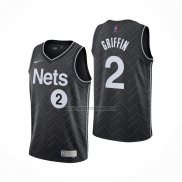 Camiseta Brooklyn Nets Blake Griffin NO 2 Earned 2020-21 Negro