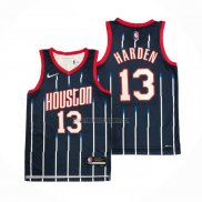 Camiseta Houston Rockets James Harden NO 13 Ciudad 2021-22 Azul