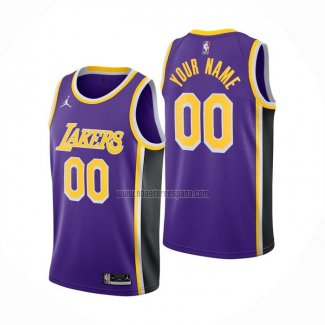 Camiseta Los Angeles Lakers Personalizada Statement Violeta