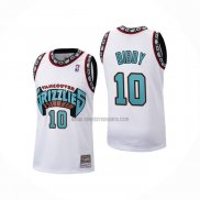 Camiseta Memphis Grizzlies Mike Bibby NO 10 Historic Retro Blanco