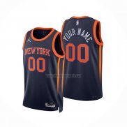 Camiseta New York Knicks Personalizada Statement 2022-23 Negro