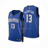 Camiseta Orlando Magic R.J. Hampton NO 13 Statement 2022-23 Azul