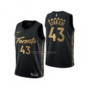 Camiseta Toronto Raptors Pascal Siakam NO 43 Ciudad 2019-20 Negro