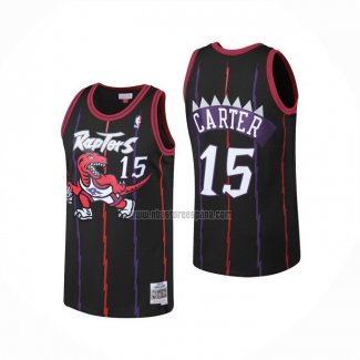 Camiseta Toronto Raptors Vince Carter NO 15 Mitchell & Ness 1998-99 Negro2