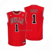 Camisetas Chicago Bulls Derrick Rose NO 1 Rojo