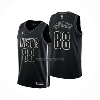 Camiseta Brooklyn Nets Markieff Morris NO 88 Statement 2022-23 Negro