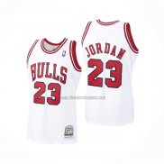 Camiseta Chicago Bulls Michael Jordan NO 23 Mitchell & Ness 1997-98 Blanco