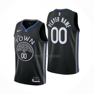 Camiseta Golden State Warriors Personalizada Ciudad 2019-20 Negro