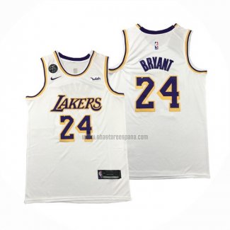 Camiseta Los Angeles Lakers Kobe Bryant NO 24 Association 2018-19 Blanco