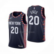 Camiseta New York Knicks Kevin Knox NO 20 Ciudad Edition 2019-20 Azul