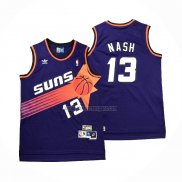 Camiseta Phoenix Suns Steve Nash NO 13 Retro Violeta