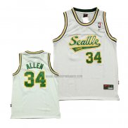 Camiseta Seattle SuperSonics Ray Allen NO 34 Historic Blanco