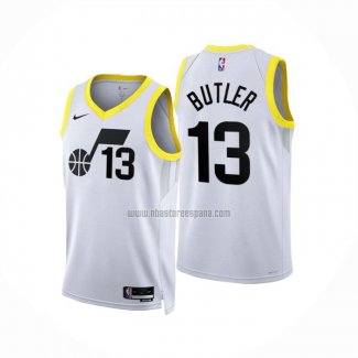 Camiseta Utah Jazz Jared Butler NO 13 Association 2022-23 Blanco