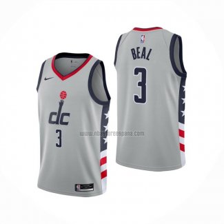 Camiseta Washington Wizards Bradley Beal NO 3 Ciudad 2020-21 Gris