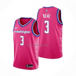 Camiseta Washington Wizards Bradley Beal NO 3 Ciudad 2022-23 Rosa