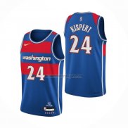 Camiseta Washington Wizards Corey Kispert NO 24 Ciudad 2021-22 Azul