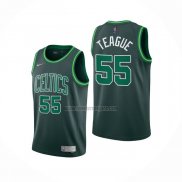 Camiseta Boston Celtics Jeff Teague NO 55 Earned 2020-21 Verde