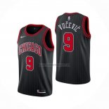 Camiseta Chicago Bulls Nikola Vucevic NO 9 Statement 2020-21 Negro