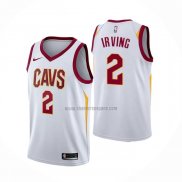 Camiseta Cleveland Cavaliers Kyrie Irving NO 2 Association 2017-18 Blanco