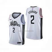 Camiseta Los Angeles Clippers Kawhi Leonard NO 2 Ciudad 2019-20 Blanco