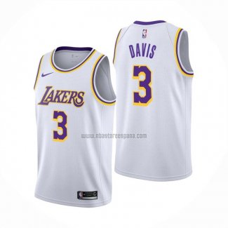 Camiseta Los Angeles Lakers Anthony Davis NO 3 Association Blanco