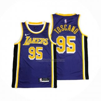 Camiseta Los Angeles Lakers Juan Toscano-Anderson NO 95 Statement 2020-21 Violeta