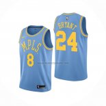 Camiseta Los Angeles Lakers Kobe Bryant NO 8 & 24 Classic 2017-18 Azul