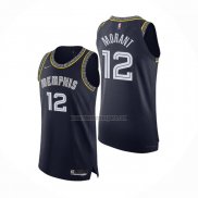 Camiseta Memphis Grizzlies Ja Morant NO 12 Ciudad 2021-22 Autentico Azul