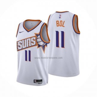 Camiseta Phoenix Suns Bol Bol NO 11 Association 2023-24 Blanco