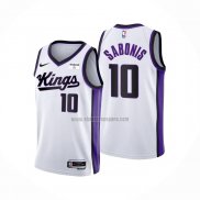 Camiseta Sacramento Kings Domantas Sabonis NO 10 Association 2023-24 Blanco