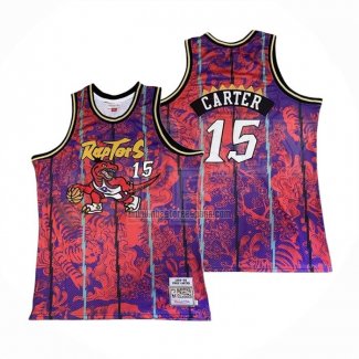 Camiseta Toronto Raptors Vince Carter NO 15 Special Year Of The Tiger Rojo