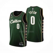 Camiseta Boston Celtics Jayson Tatum NO 0 Ciudad 2022-23 Verde