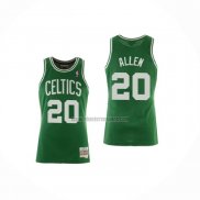 Camiseta Boston Celtics Ray Allen NO 20 Mitchell & Ness 1996-97 Verde