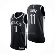 Camiseta Brooklyn Nets Kyrie Irving NO 11 Icon Autentico Negro