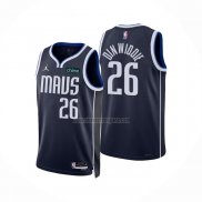 Camiseta Dallas Mavericks Spencer Dinwiddie NO 26 Statement 2022-23 Azul