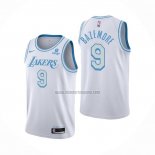 Camiseta Los Angeles Lakers Kent Bazemore NO 9 Ciudad 2021-22 Blanco