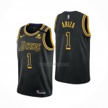 Camiseta Los Angeles Lakers Trevor Ariza NO 1 Mamba 2021-22 Negro