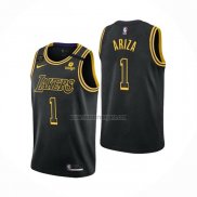 Camiseta Los Angeles Lakers Trevor Ariza NO 1 Mamba 2021-22 Negro