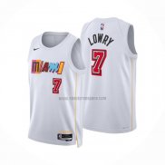 Camiseta Miami Heat Kyle Lowry NO 7 Ciudad 2022-23 Blanco