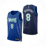 Camiseta Minnesota Timberwolves Jarred Vanderbilt NO 8 Ciudad 2021-22 Azul