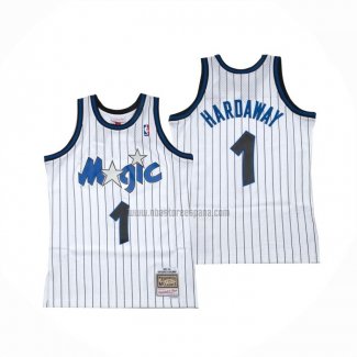 Camiseta Orlando Magic Penny Hardaway NO 1 Hardwood Classics Throwback Blanco