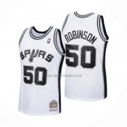 Camiseta San Antonio Spurs David Robinson NO 50 Mitchell & Ness 1998-99 Blanco