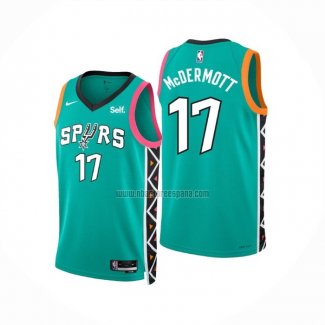 Camiseta San Antonio Spurs Doug Mcdermott NO 17 Ciudad 2022-23 Verde